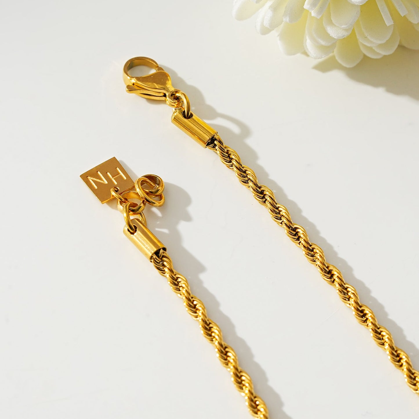 BALHAM Gold: Rope Chain Textured Necklace