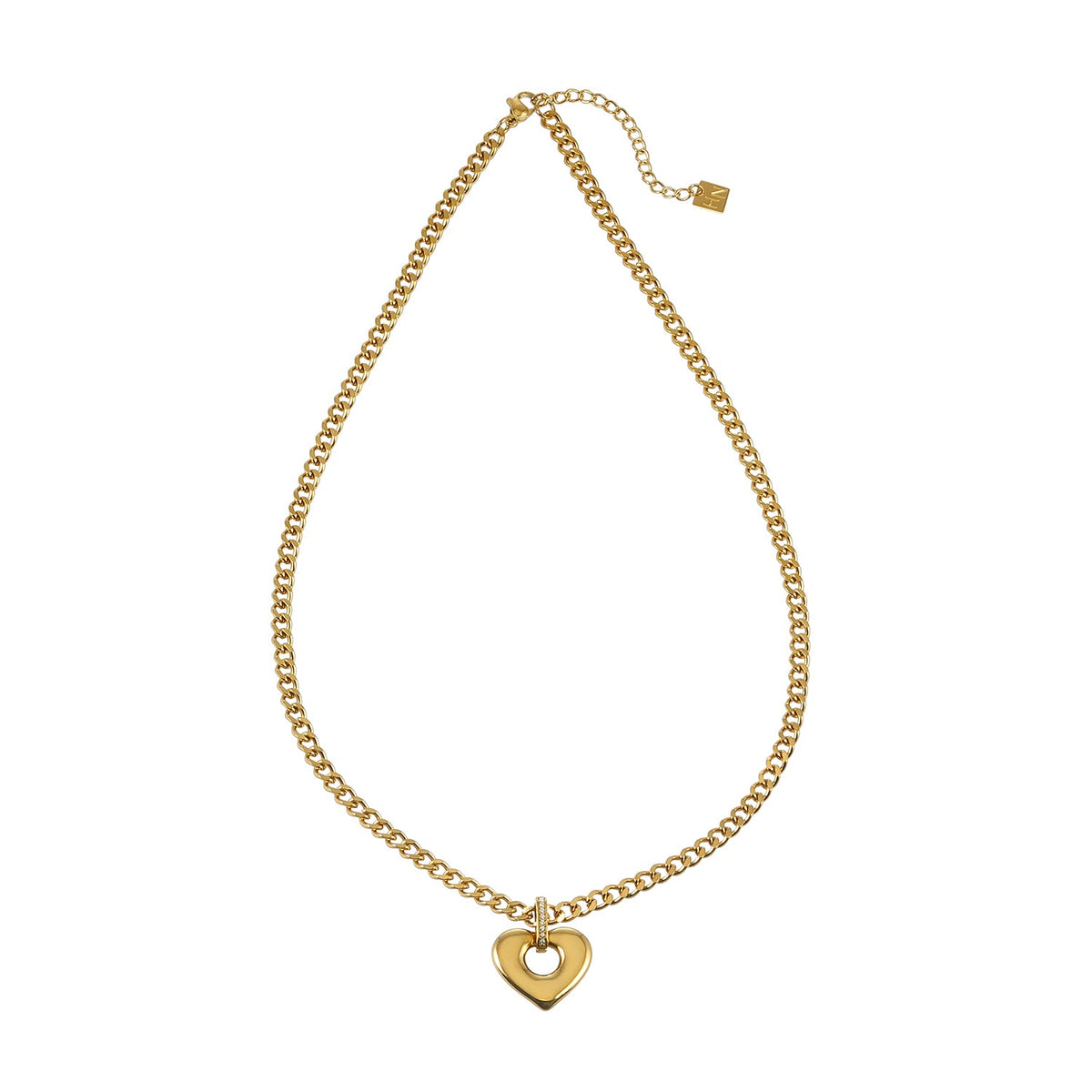 NIAH Gold: Heart Pendant Chain Necklace