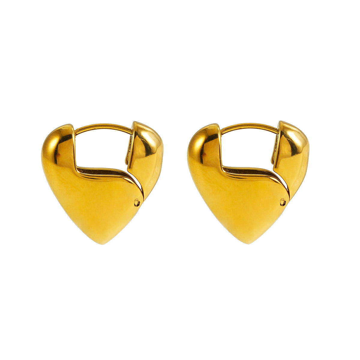 ALPERTON: A Symbol of Everlasting Love - Abstract Heart Shaped Mini Earrings