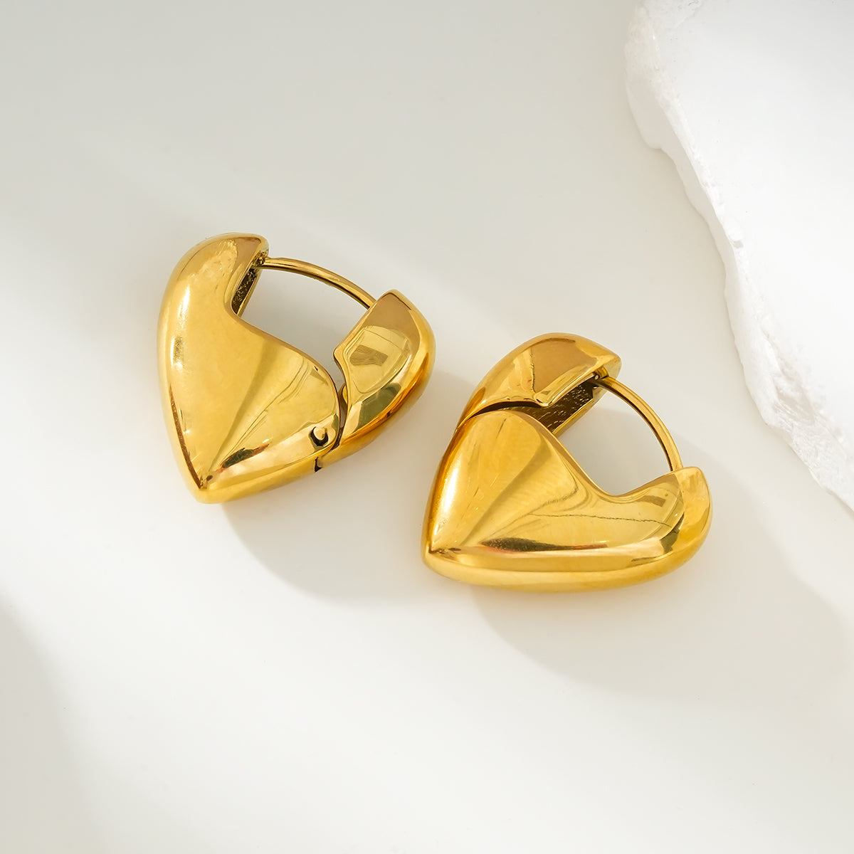 ALPERTON: A Symbol of Everlasting Love - Abstract Heart Shaped Mini Earrings