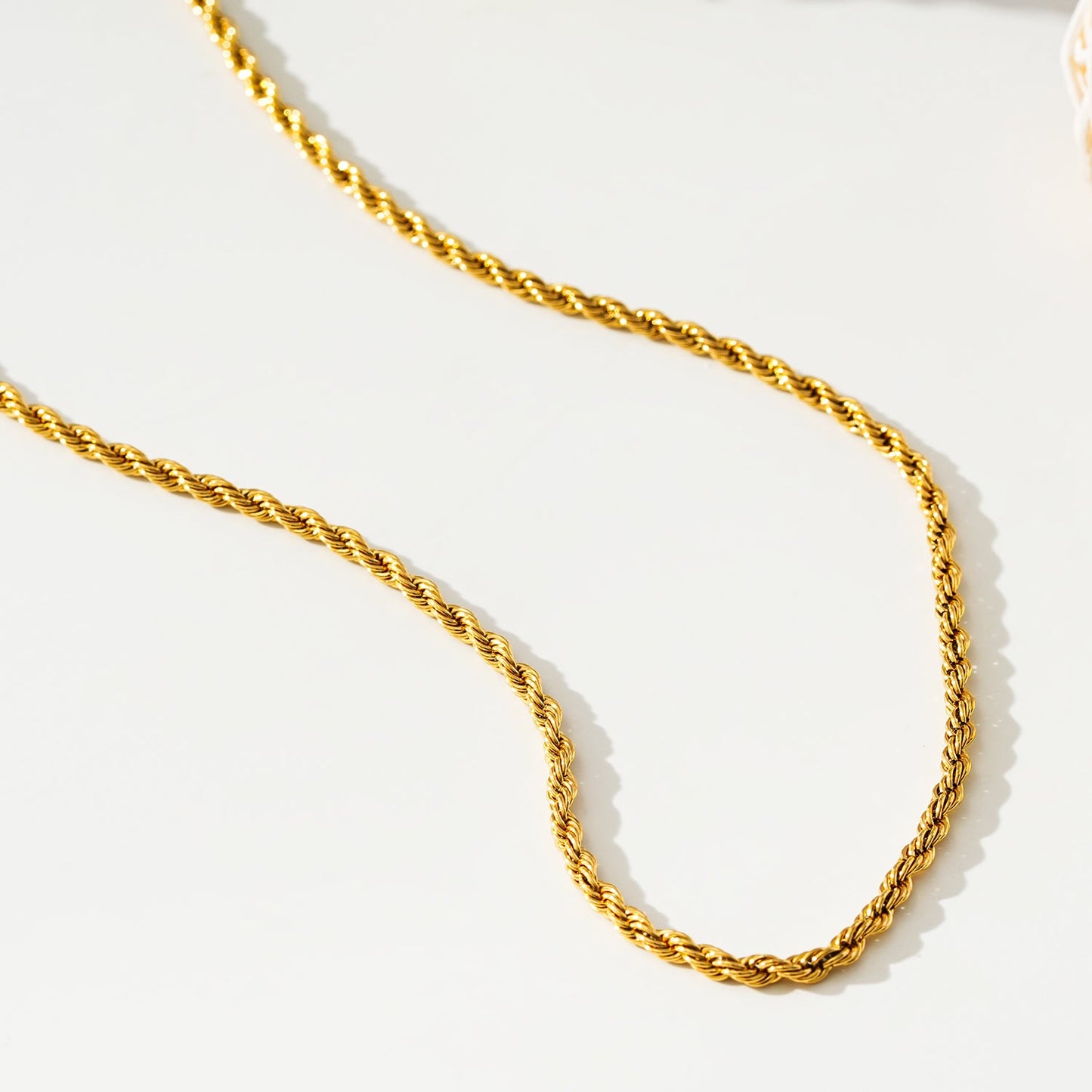BALHAM Gold: Rope Chain Textured Necklace