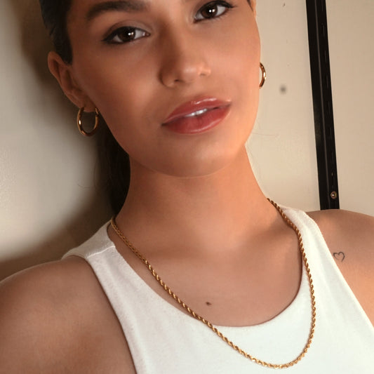 BALHAM Gold: Rope Chain Textured Necklace