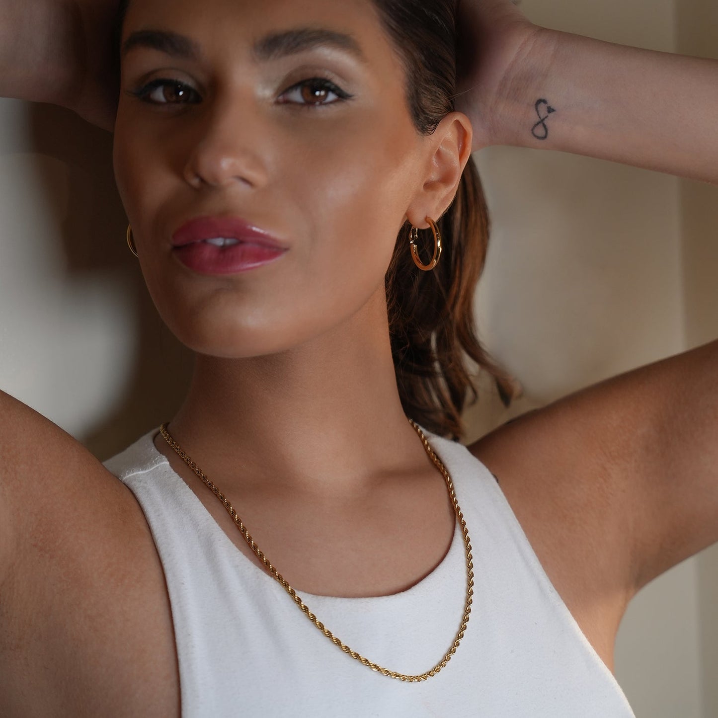 BALHAM Gold: Rope Chain Textured Necklace
