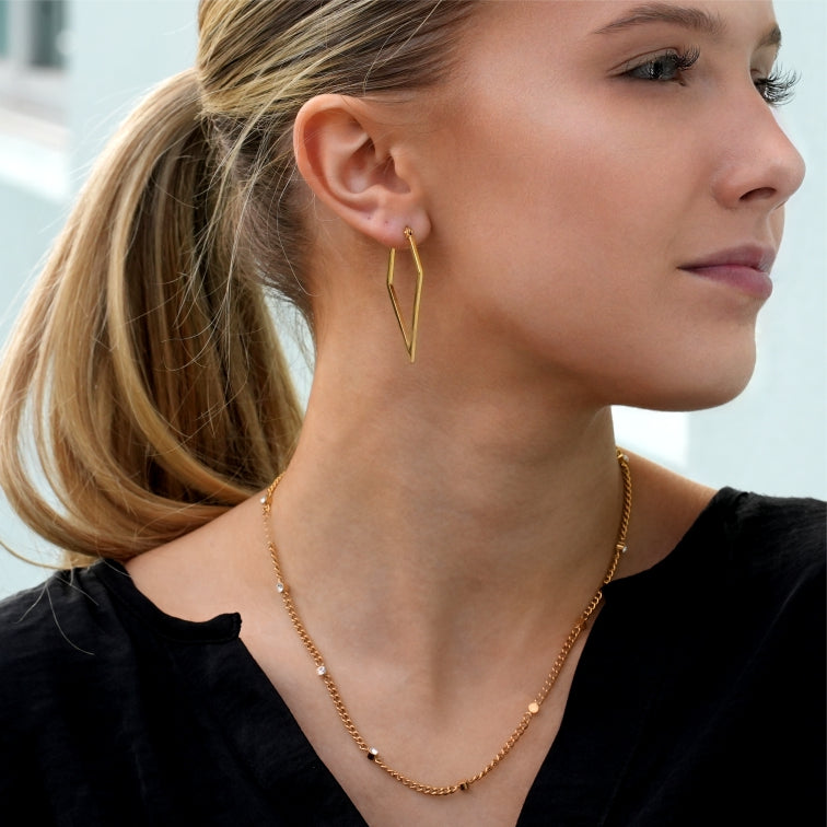 Style PENIQUIK: Zirconia Beaded Chain Necklace