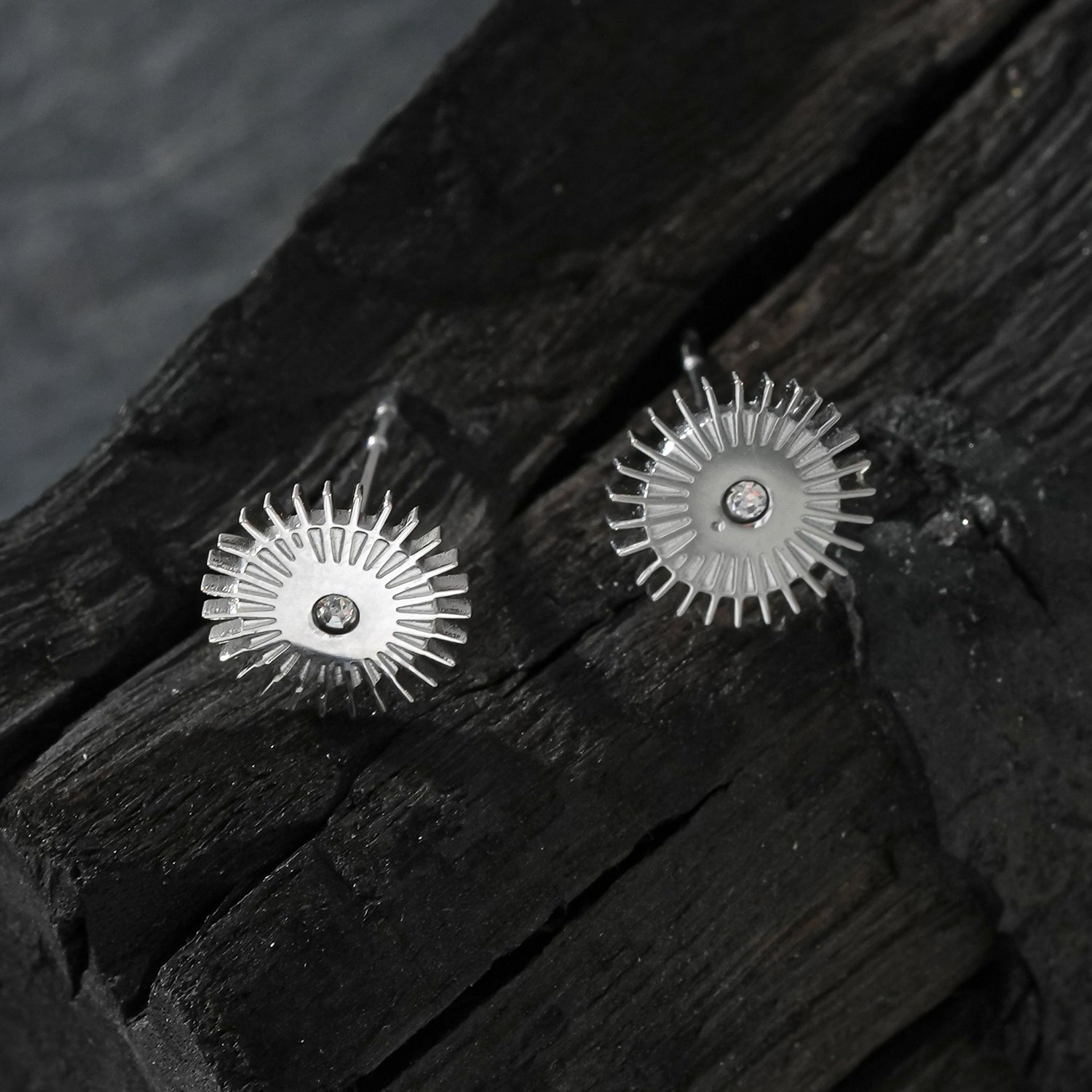 Style CAPITOLA: 'Night Star' Stud Earrings Silver