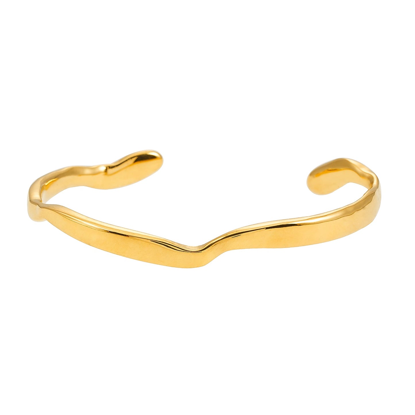 CHANBA Gold: Avant Garde Abstract Shaped Bracelet