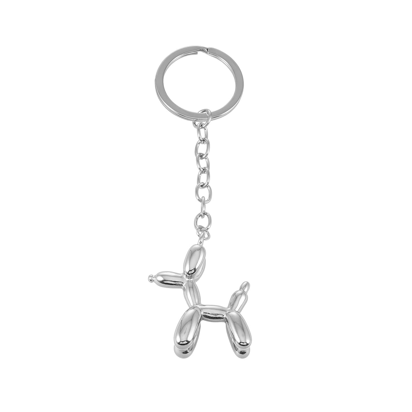 RATA Silver: Balloon Dog Charm Key Ring