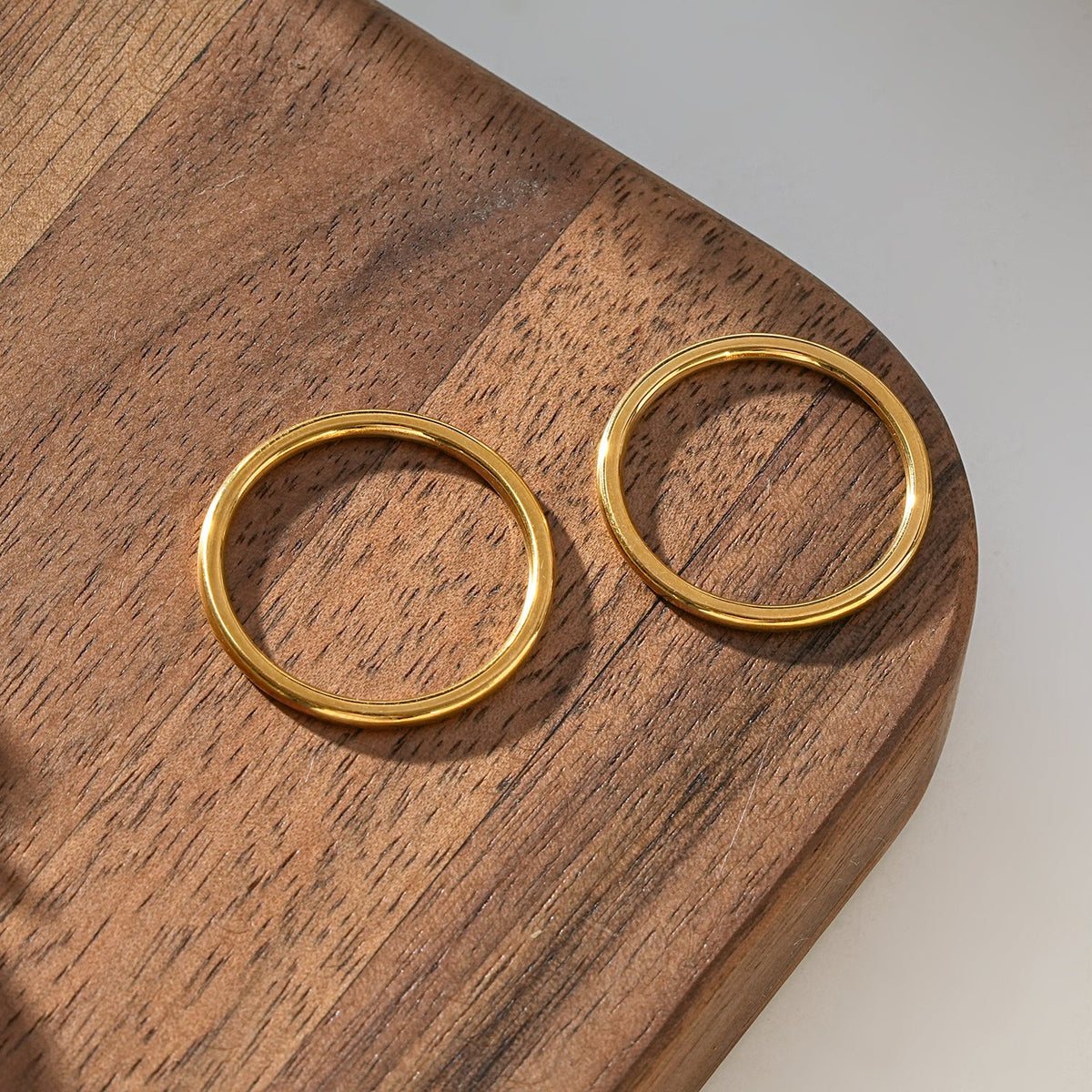 RADIANTELLE Gold Ring – Timeless Minimalist Band | Wear Solo or Stack. $25