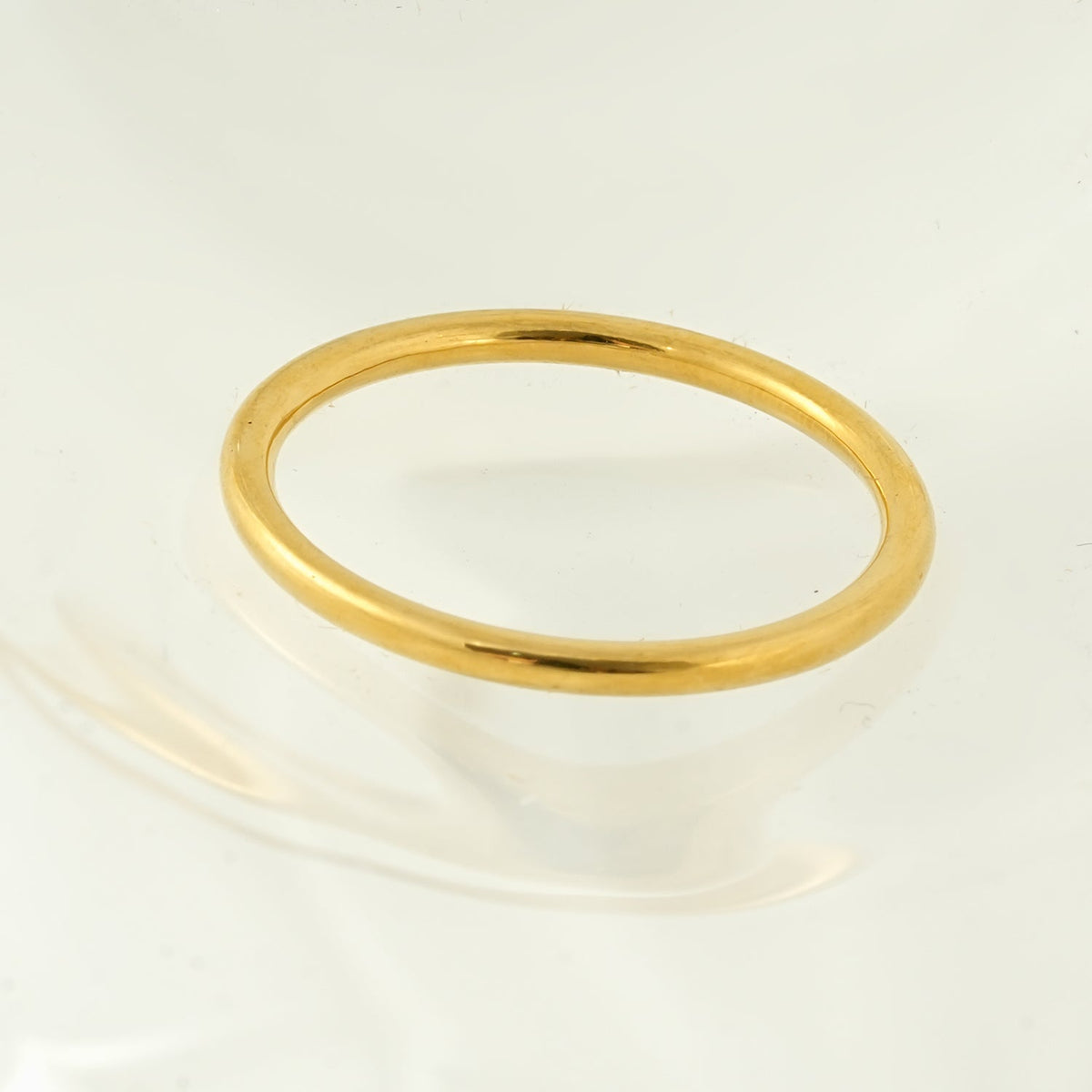 RADIANTELLE Gold Ring – Timeless Minimalist Band | Wear Solo or Stack. $25