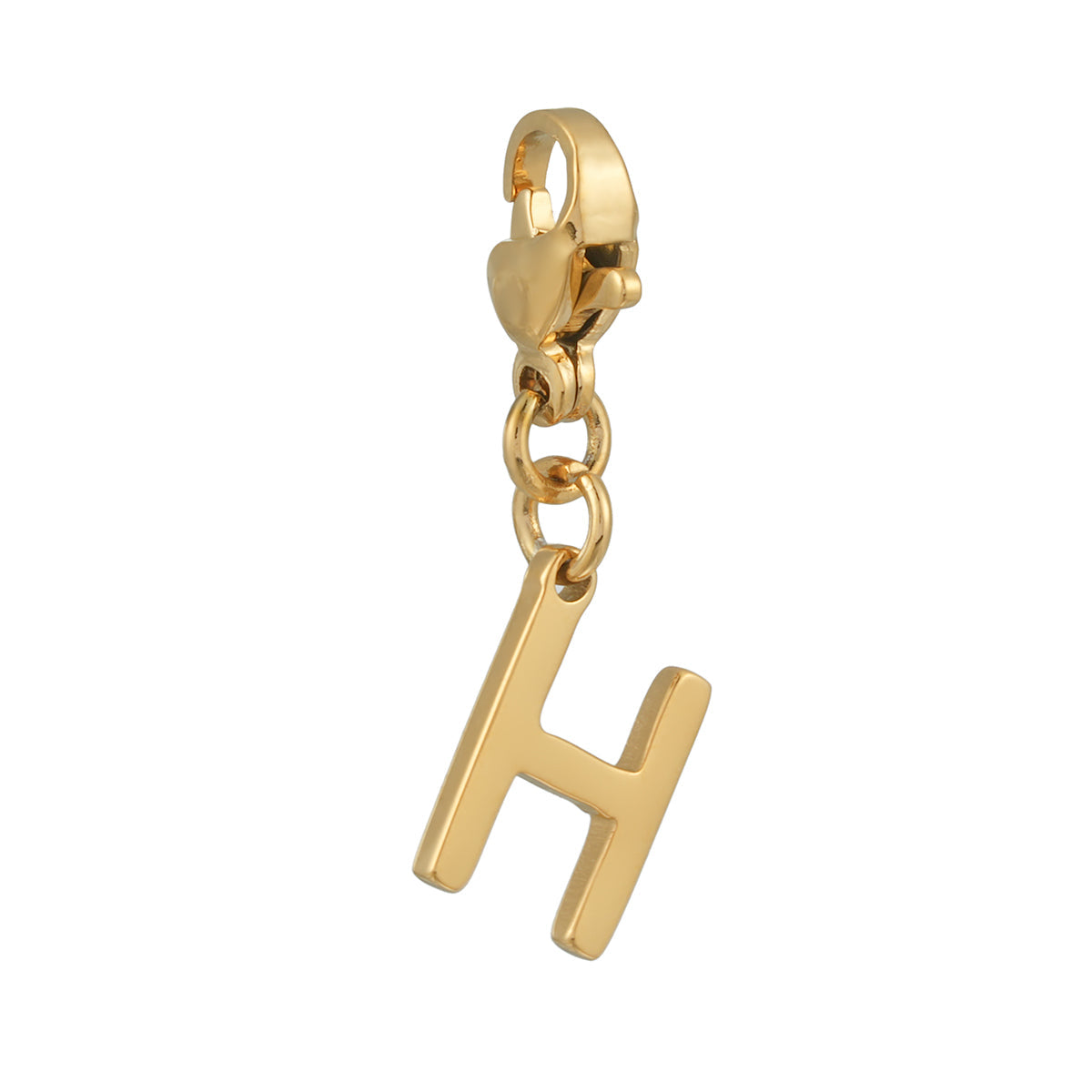 SOLID LETTER MINI CHARMS A–Z in GOLD: Dainty Initial Alphabet Pendant for Necklaces & Bracelets — $6.75