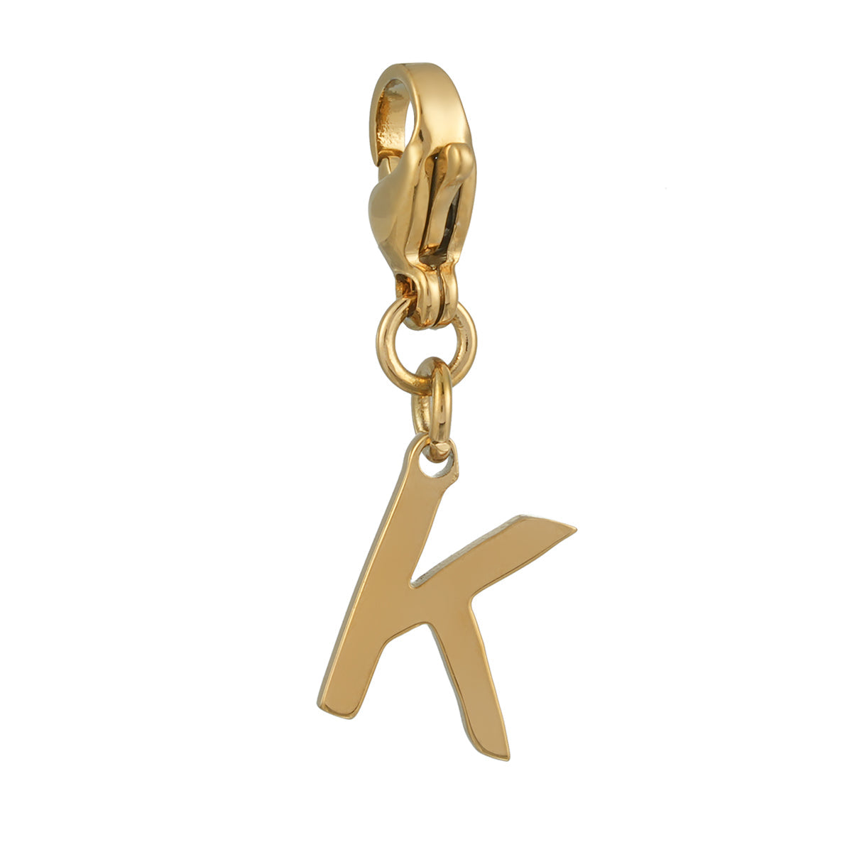 SOLID LETTER MINI CHARMS A–Z in GOLD: Dainty Initial Alphabet Pendant for Necklaces & Bracelets — $6.75
