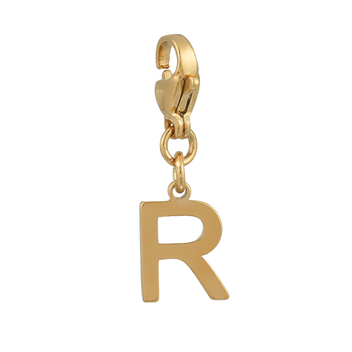 SOLID LETTER MINI CHARMS A–Z in GOLD: Dainty Initial Alphabet Pendant for Necklaces & Bracelets — $6.75