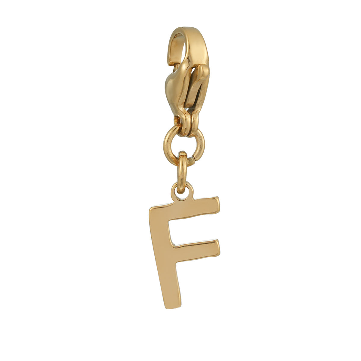 SOLID LETTER MINI CHARMS A–Z in GOLD: Dainty Initial Alphabet Pendant for Necklaces & Bracelets — $6.75