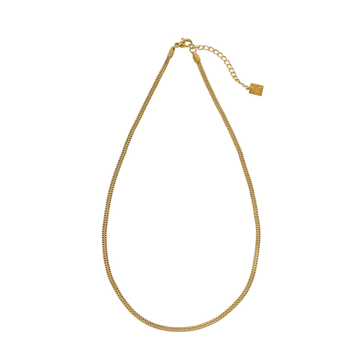 KALA Gold: Dainty Double Box Chain Necklace $30