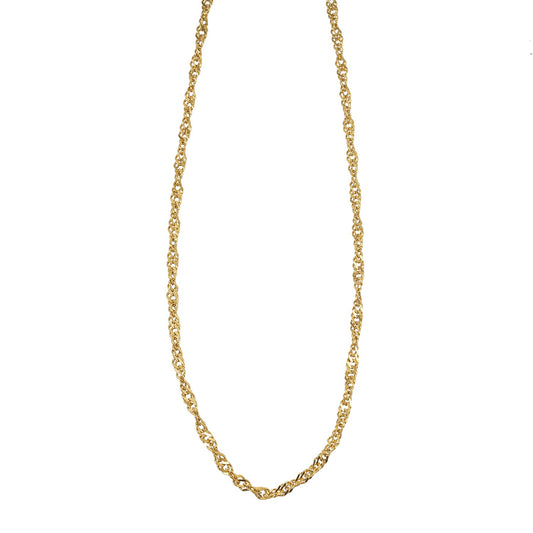 SANORA Gold: Twisted Link Chain Necklace