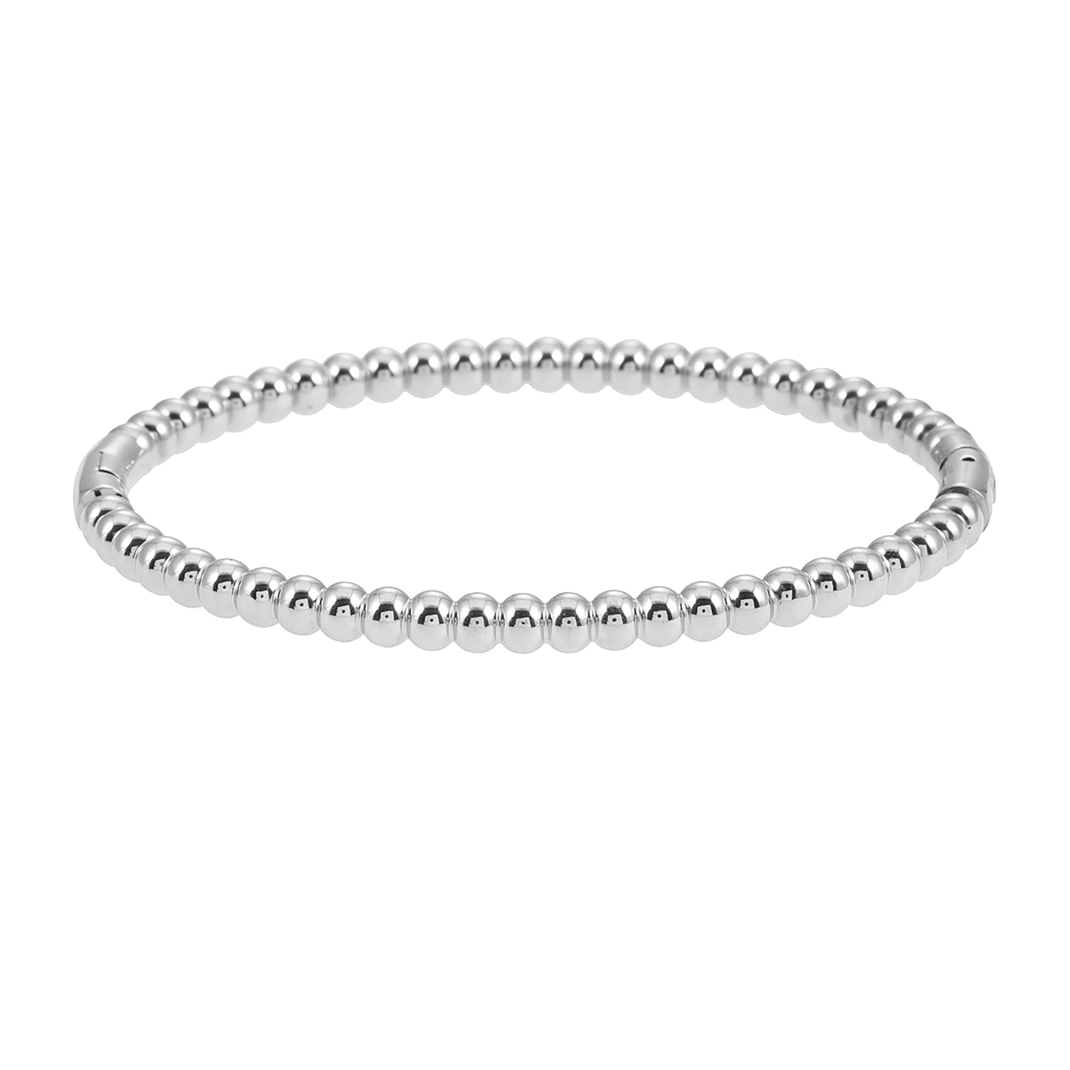 Style HANXI: Classic Ball-Bead Bracelet in Silver