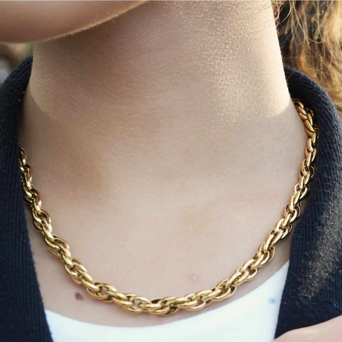 ISLINGTON: Chunky Intricate Multi-Link Chain Necklace