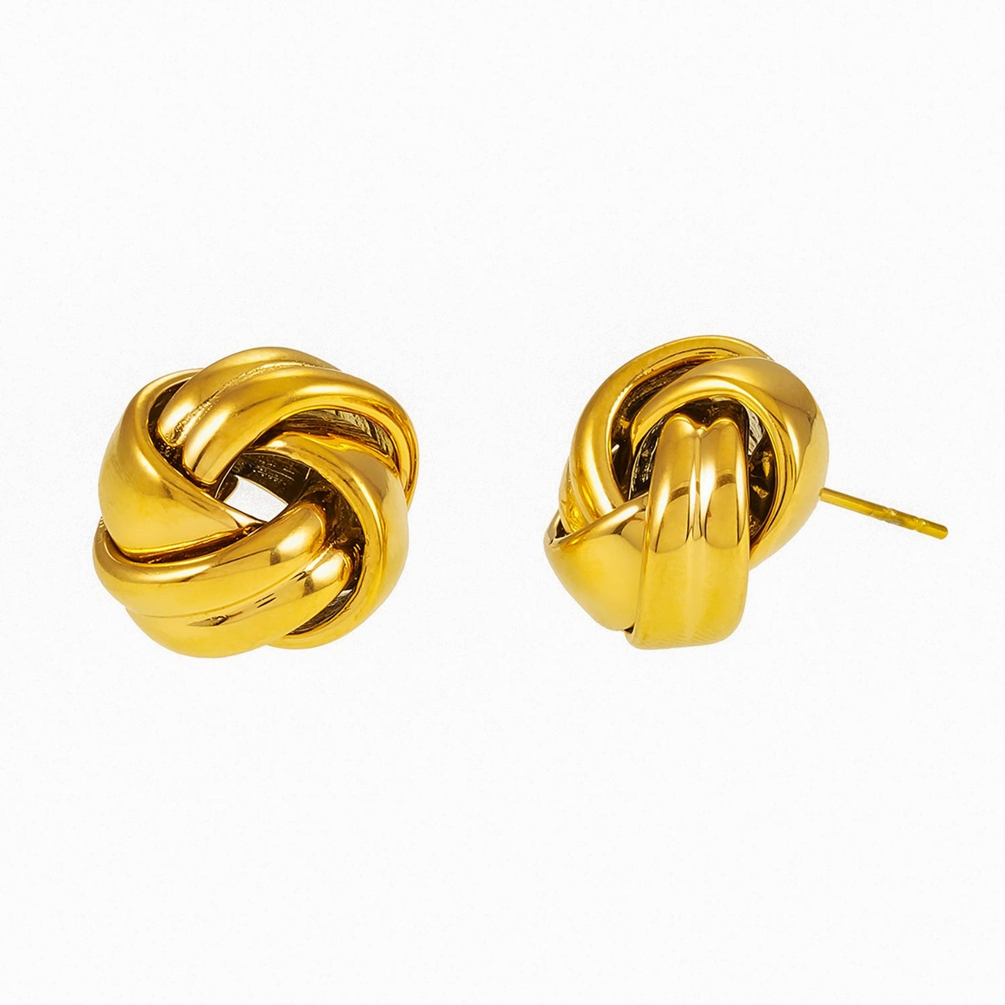 JATANI: Contemporary Love-Knot Stud Earrings