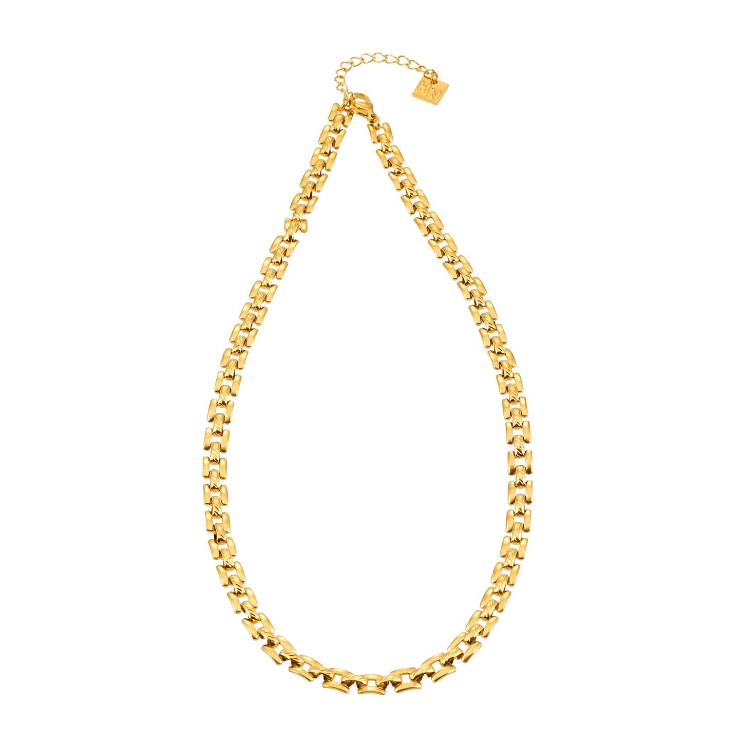 Style KOVVUR: Intricate Twin Chain Necklace in Gold