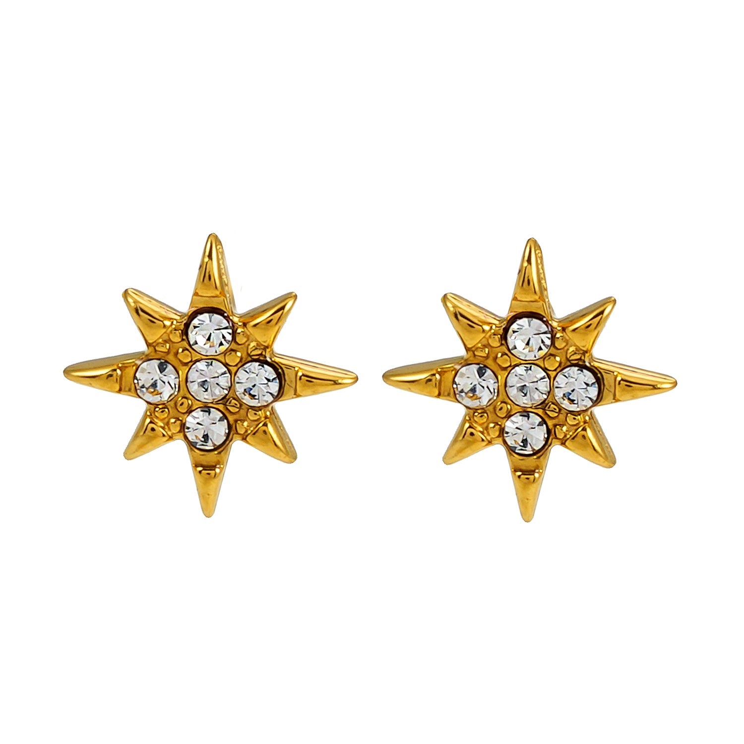 Style SARENBE: 'Star Bright' Stud Earrings Gold