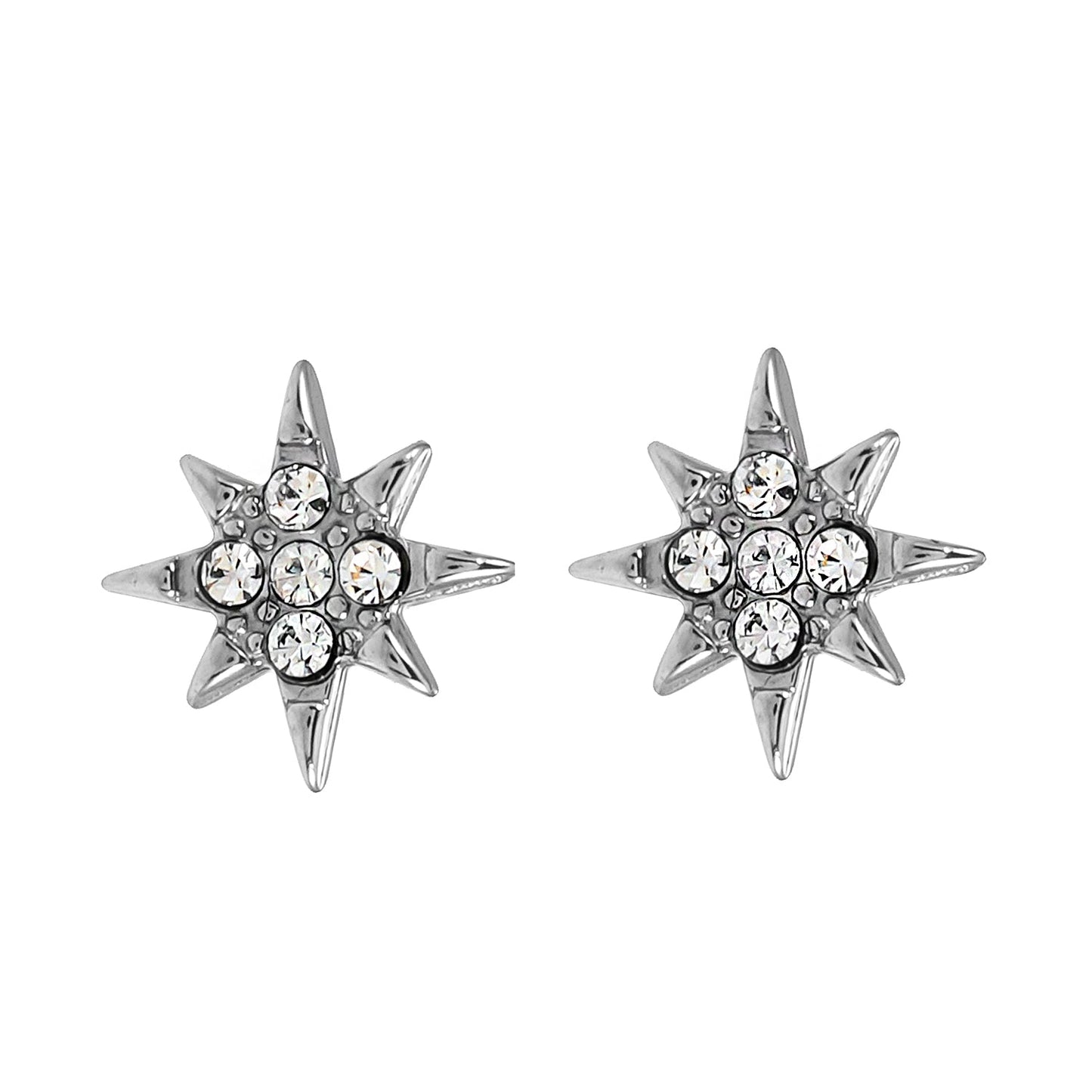 Style SARENBE Silver: 'Star Bright' Stud Earrings in Silver