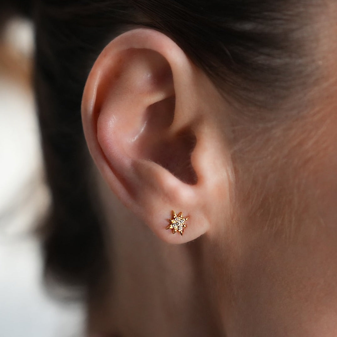 Style SARENBE Gold: 'Star Bright' Stud Earrings Gold