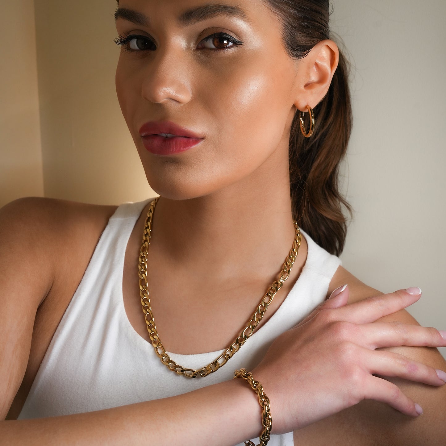 SUTTON: Cuban-Link Statement Chain Necklace