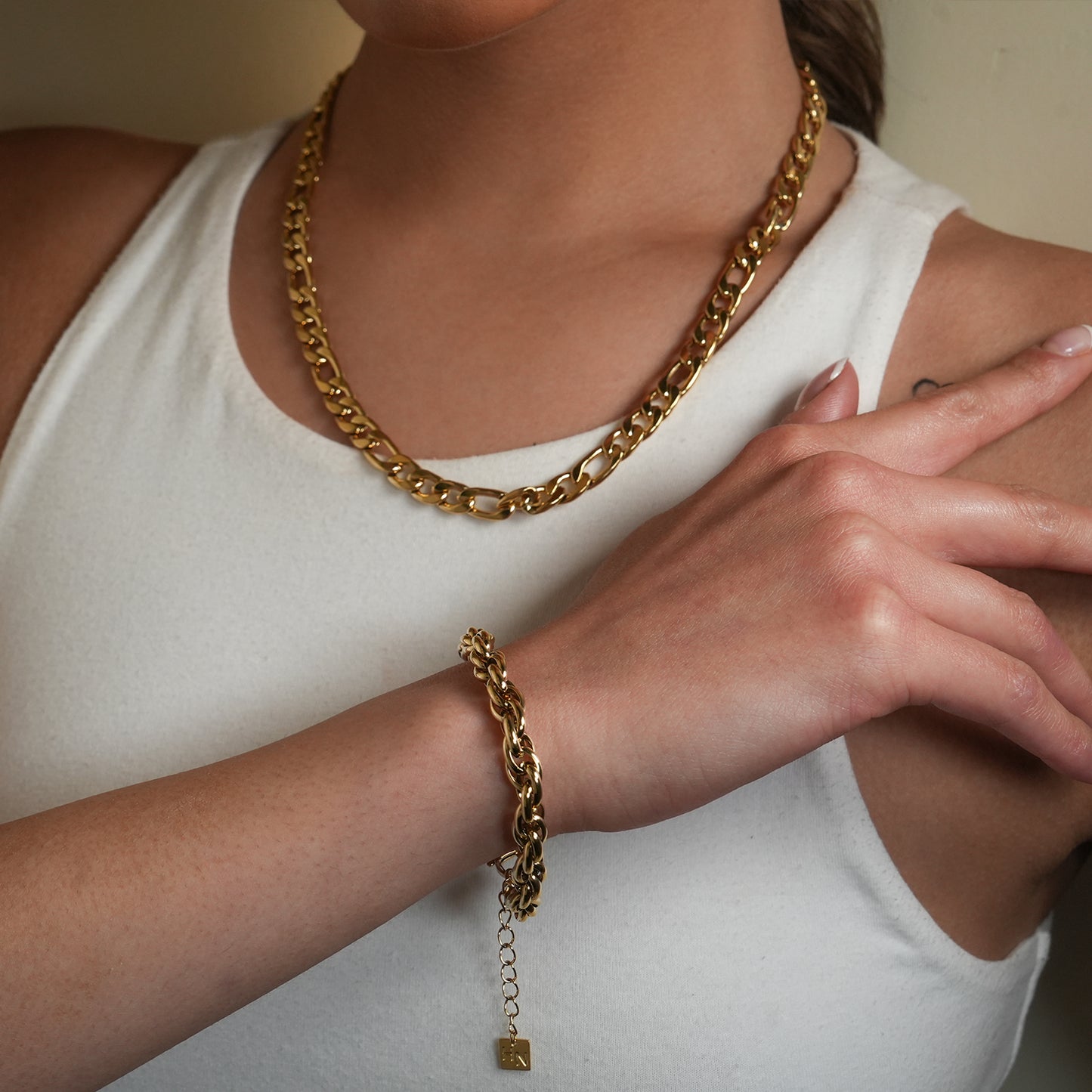 SUTTON: Cuban-Link Statement Chain Necklace