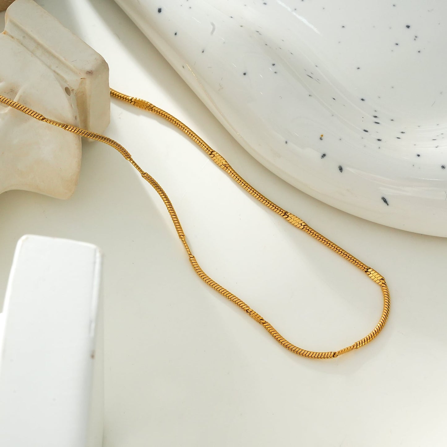 SVETA: Dainty Minimalist Gold Necklace