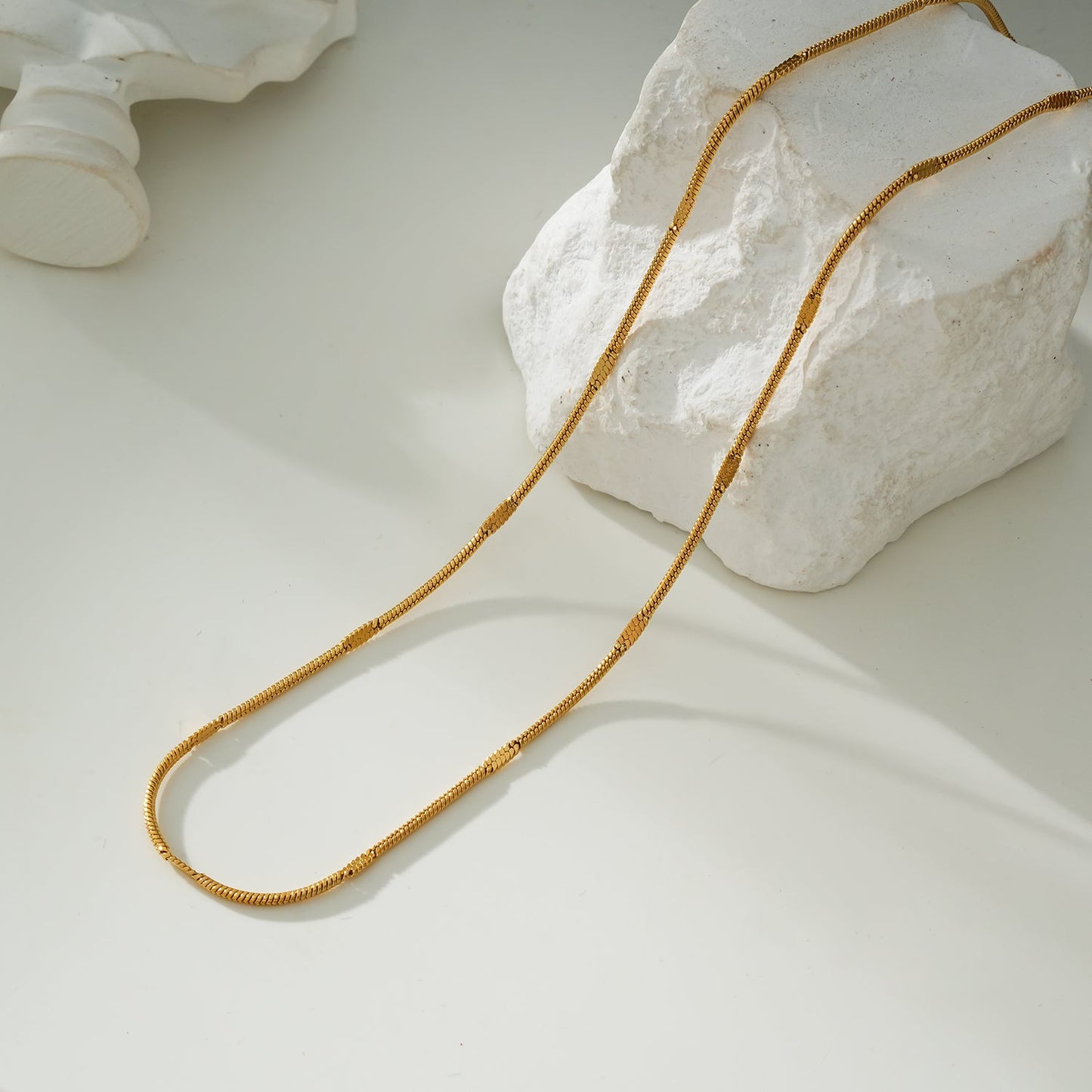 SVETA: Dainty Minimalist Gold Necklace