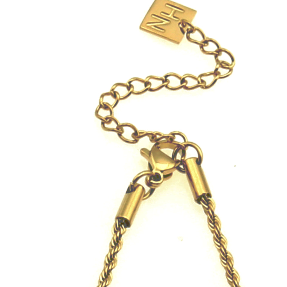 ULYANA: Rope Chain Gold Necklace - 24 Inches