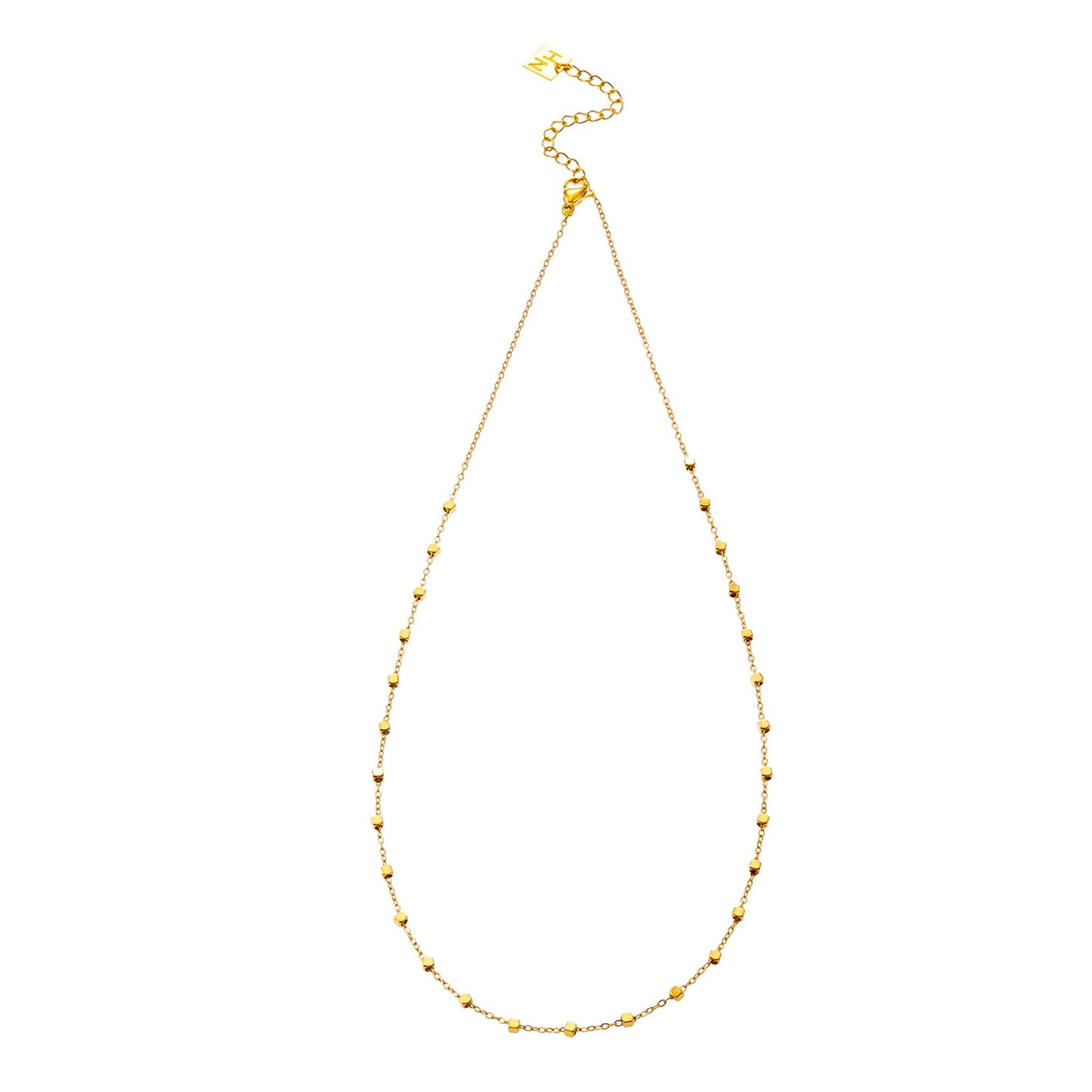 Style: AUREOLE 8743: Essential Daily Chain with Delicate Square Beads