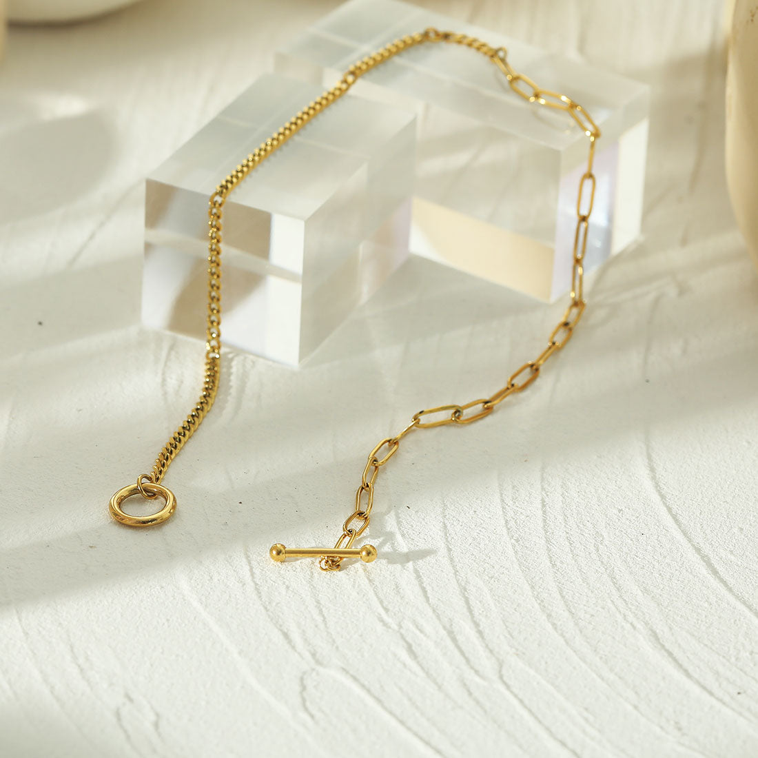 hackney_nine | hackneynine | CHARLOTTE210064_necklace | affordable_jewellery | dainty_jewellery | stainless_steel_jewellery | 18K_gold_jewelry | gold_dipped_jewelery | gold-jewellery | paperclip_chain | cuban_chain | rocker_jewellery