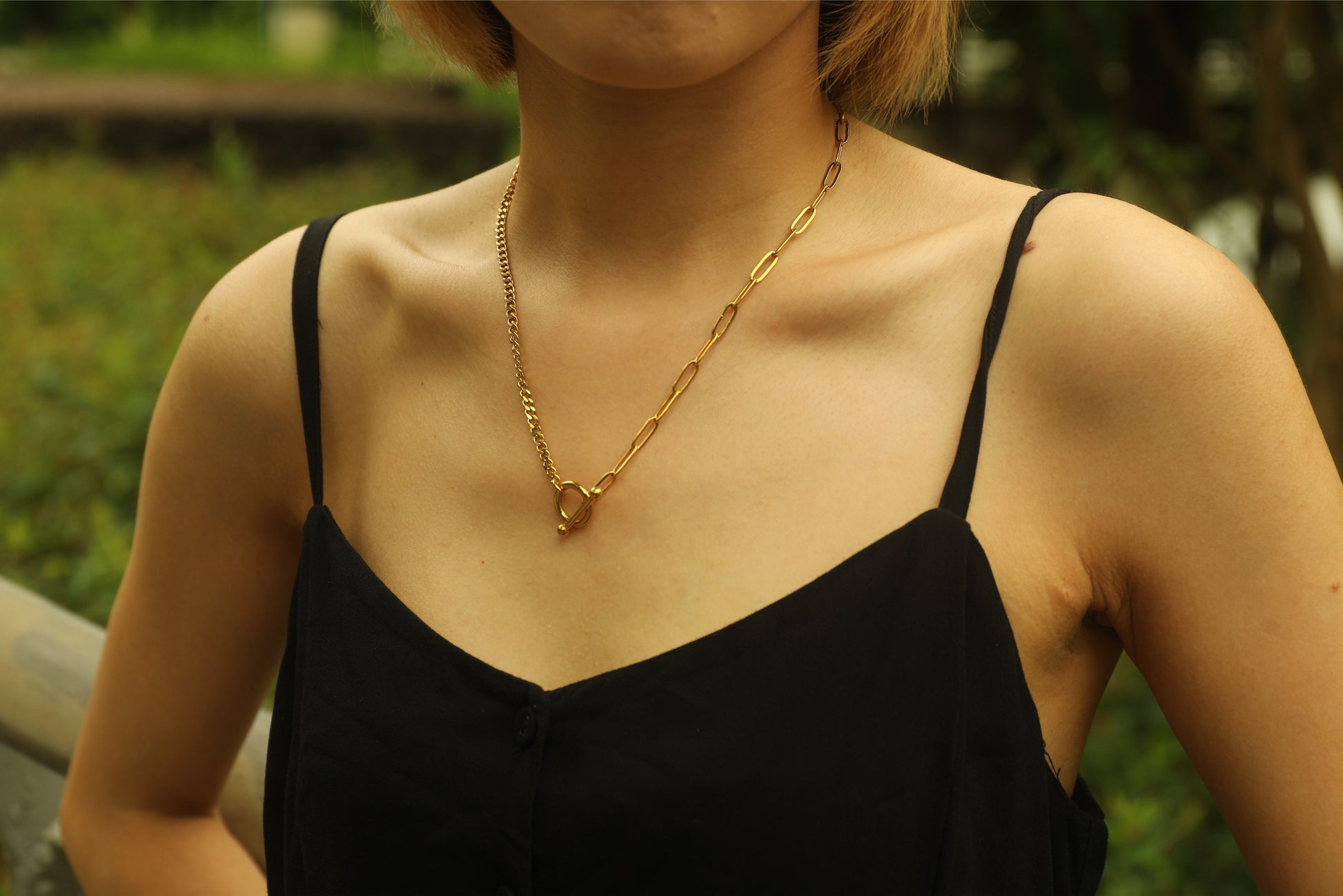 hackney_nine | hackneynine | CHARLOTTE210064_necklace | affordable_jewellery | dainty_jewellery | stainless_steel_jewellery | 18K_gold_jewelry | gold_dipped_jewelery | gold-jewellery | paperclip_chain | cuban_chain | rocker_jewellery