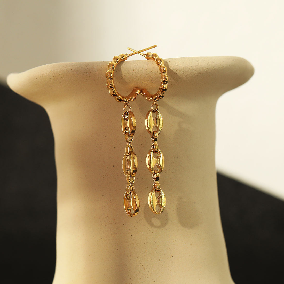 hackney_nine | hackneynine | DAKOTA21267_earrings | safety_pin_earrings | affordable_jewelry | dainty_jewelry | stainless_steel_jewelry | 18K_gold_jewelry | gold_dipped_jewelry | gold-jewelry | hoops } chain_link_jewelry