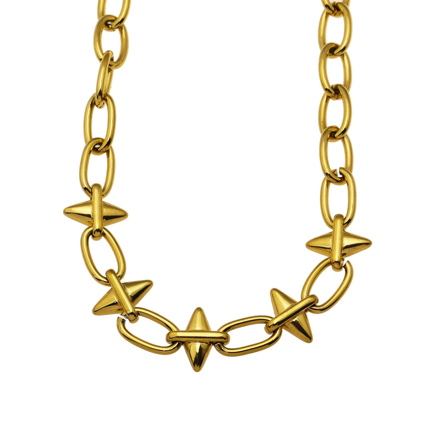 ELLINOR: Industrial Chic Diamond Driblet Statement Chain