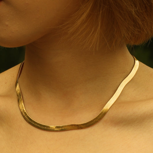 hackney_nine | hackneynine | ISABELLA210053_necklace | affordable_jewelry | dainty_jewelry | stainless_steel_jewelry | 18K_gold_jewelry | gold_dipped_jewelry | gold-jewelry | snake_skin_necklace