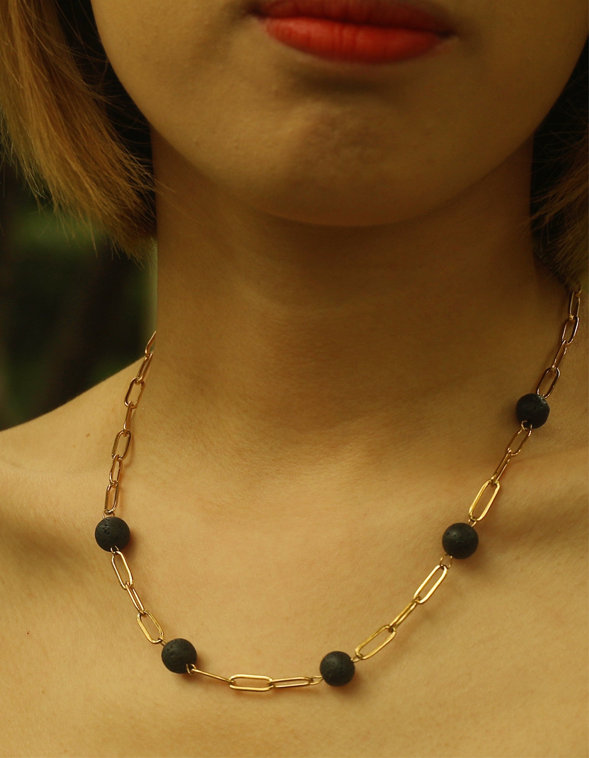 hackney_nine | hackneynine | MYAH212931_necklace | affordable_jewelry | dainty_jewelry | stainless_steel_jewelry | _gold_jewellery | gold_dipped_jewellery | gold-jewellery | lava-stone-jewellery | paperclip_chain | gifts -for-her | gifts-for-mum | gifts-for-mother | gifts-for-females