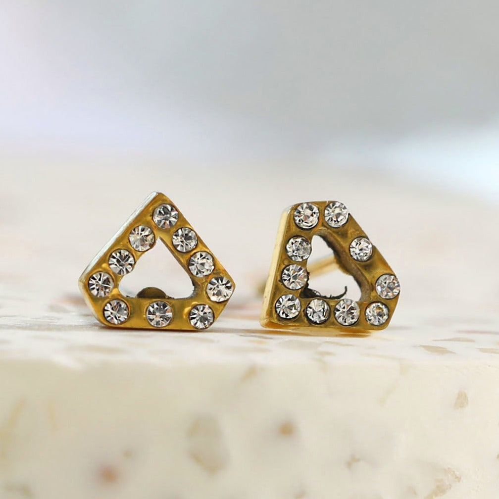 ULLA Geometric Zirconia Stud Earrings