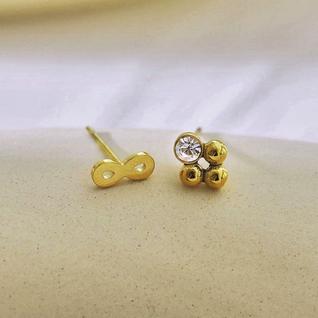 RENCE 2-Pair Stud Earrings Set